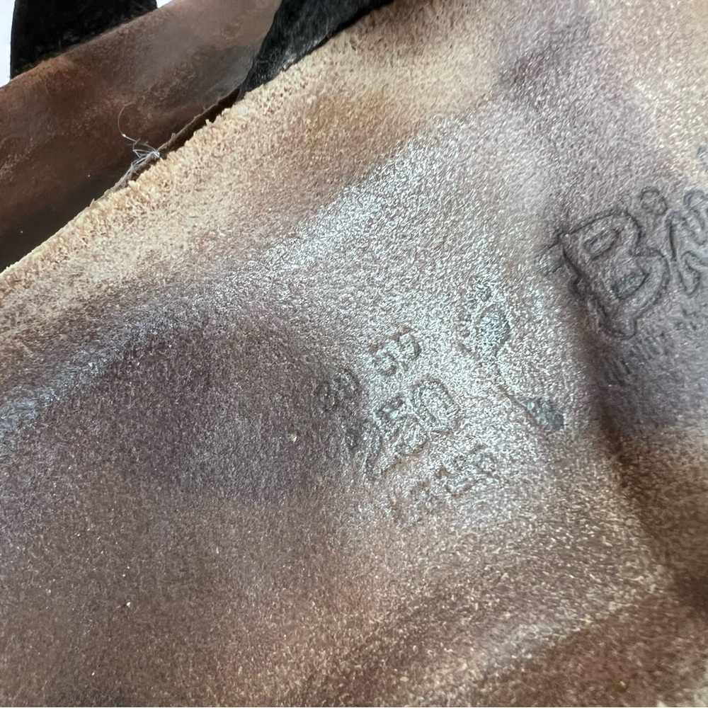 Birkenstock Birkis black pebbled birkoflor 2 strap Tahiti size 39 - Picture 8 of 9